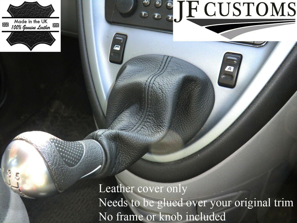 FITS CITROEN XSARA PICASSO LEATHER GEAR GAITER BLACK STITCHING 1999-2007