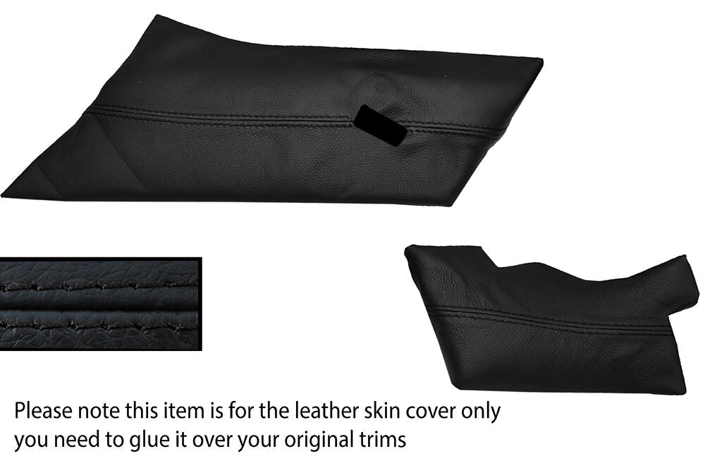 BLACK STITCHING DASH TRIM LEATHER SKIN COVER FITS LOTUS ESPRIT CUSTOM NEW