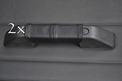FITS PEUGEOT 205  2X DOOR HANDLE COVERS black stitching CUSTOM NEW MADE IN UK