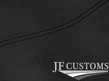BLACK STITCH DARK GREY LUXE SUEDE HEADLINER COVER FITS VW GOLF MK6 2008-2013