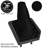 BLACK STITCHING SUEDE MANUAL GEAR GAITER FITS NISSAN SERENA 1991-1999 CUSTOM NEW
