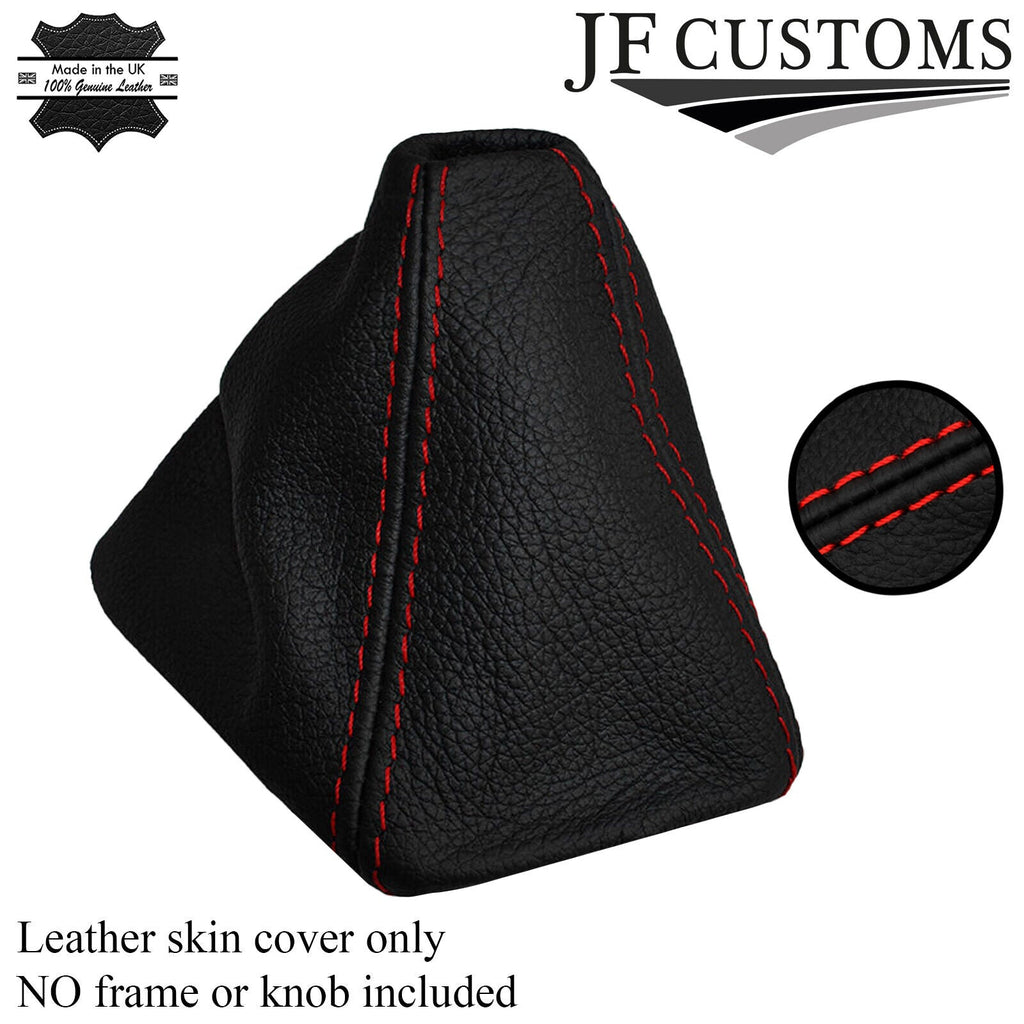 RED STICH AUTO AUTOMATIC LEATHER GEAR GAITER FITS BMW 3SERIES E90 E91 E92 E93