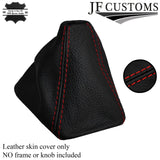 RED STICH AUTO AUTOMATIC LEATHER GEAR GAITER FITS BMW 3SERIES E90 E91 E92 E93