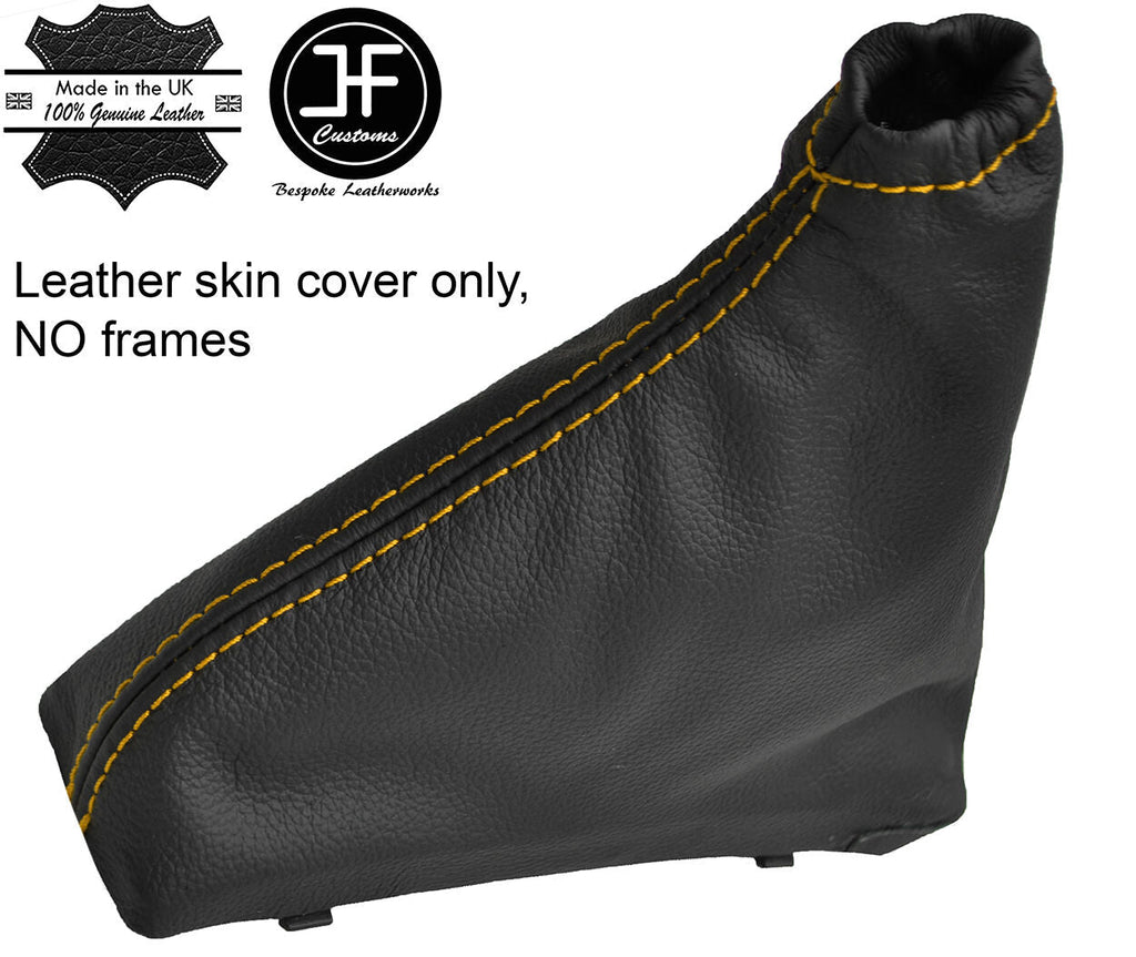 YELLOW STITCH REAL LEATHER HANDBRAKE GAITER FITS VAUXHALL OPEL ASTRA MK6 J 09-15