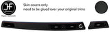 TRI STITCH DASHBOARD VENT TRIM CARBON VINYL COVERS FOR BMW 3 E90 E91 E92 E93