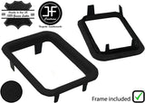 BLACK LEATHER AUTOMATIC GEAR TRIM SURROUND PLASTIC FRAME FOR MERCEDES 190 W201