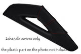 FITS AUDI A3 04-09  2X center console triangle covers red stitch CUSTOM NEW