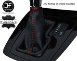RED STITCH AUTO AUTOMATIC LEATHER GEAR GAITER FITS FORD KUGA 2008-2012