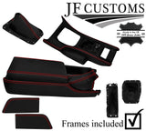 RED STITCH LEATHER COVERS FOR  NISSAN 300ZX Z32 FULL INTERIOR RECOVERY KIT ST2