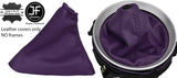 PURPLE REAL LEATHER MANUAL GEAR & HANDBRAKE GAITER FITS NISSAN 350Z 33Z 02-09