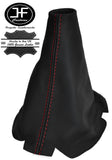 RED STITCHING REAL LEATHER GEAR STICK GAITER FITS MAZDA 6  2002-2007 CUSTOM NEW