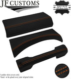 ORANGE STITCH 3X DASH TRIM LEATHER SKIN COVERS FITS LAND ROVER DEFENDER 07-14