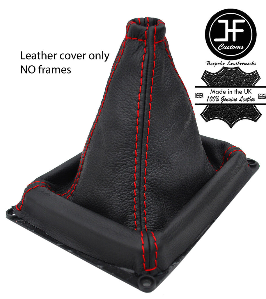 RED STITCH TOP GRAIN LEATHER MANUAL GEAR GAITER FOR KIA SORENTO MK1 2002-2009