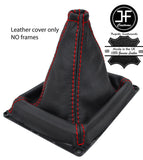 RED STITCH TOP GRAIN LEATHER MANUAL GEAR GAITER FOR KIA SORENTO MK1 2002-2009