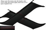 RED STITCH 2X WINDSCREEN PILLAR LEATHER SKIN COVER FITS SAAB 93 9-3 02-07
