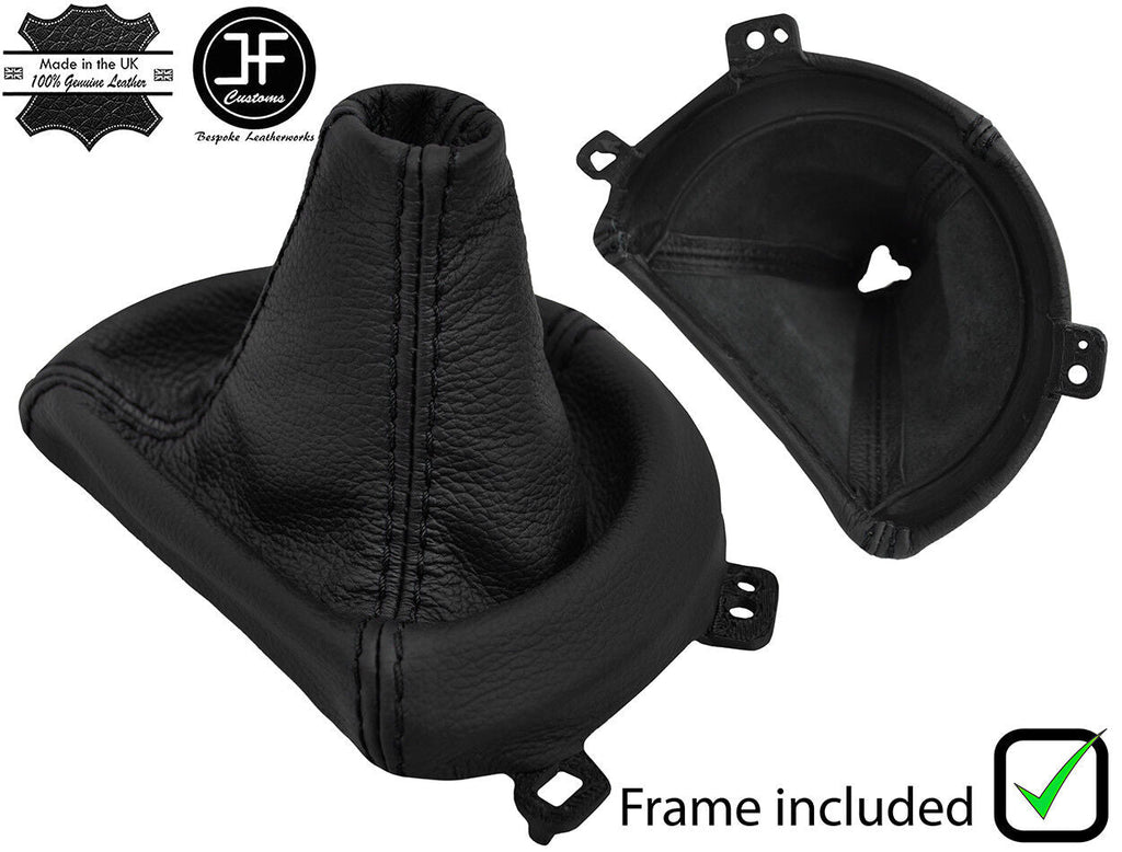 BLACK STITCH LEATHER AUTOMATIC GEAR GAITER+PLASTIC FRAME FOR  SUBARU BRZ 12-18