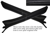 WHITE STITCH 2X A PILLAR LEATHER COVERS FITS BMW E36 COUPE & CONVERTIBLE 91-98