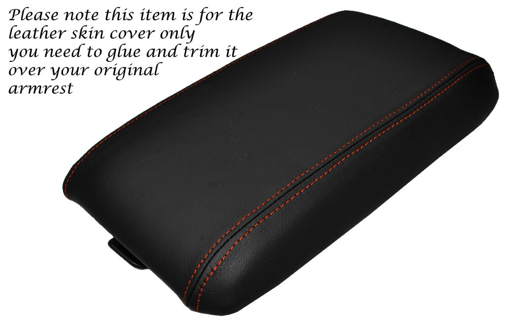 ORANGE STITCH ARMREST SKIN COVER FITS VAUXHALL HOLDEN MONARO CV6 CV8 HSV GTS GTO