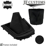 BLACK STITCH LEATHER GEAR + SURROUND COVERS + FRAMES FOR VAUXHALL ANTARA 11-15