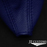 FITS TOYOTA MR2 MK1 AW11 85-89 N BLUE LEATHER GEAR GAITER CUSTOM NEW