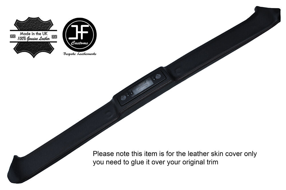 BLACK STICH TOP ROOF PANEL LEATHER COVER FOR BMW E36 3 SERIES 93-98 CONVERTIBLE
