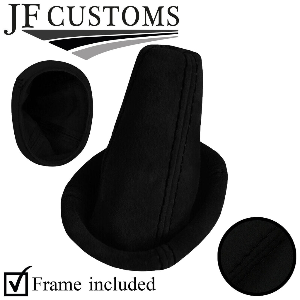 BLACK STITCH LUXE-SUEDE GEAR GAITER+PLASTIC FRAME FOR LOTUS ELISE EXIGE S2 04-14