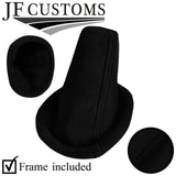 BLACK STITCH LUXE-SUEDE GEAR GAITER+PLASTIC FRAME FOR LOTUS ELISE EXIGE S2 04-14
