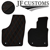 TAN DIAMOND VINYL 4X TAILORED FLOOR CARPETS FOR SKODA SUPERB MK2 08-15