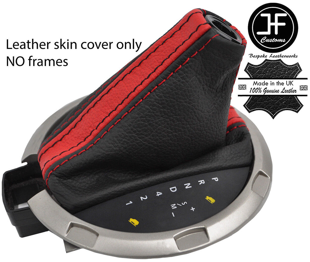 BLACK & RED STRIPE AUTO AUTOMATIC GEAR GAITER FOR LAND ROVER FREELANDER 03-05