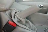 FITS JAGUAR X-TYPE LIGHT GREY HANDBRAKE GAITER REAL LEATHER CUSTOM NEW