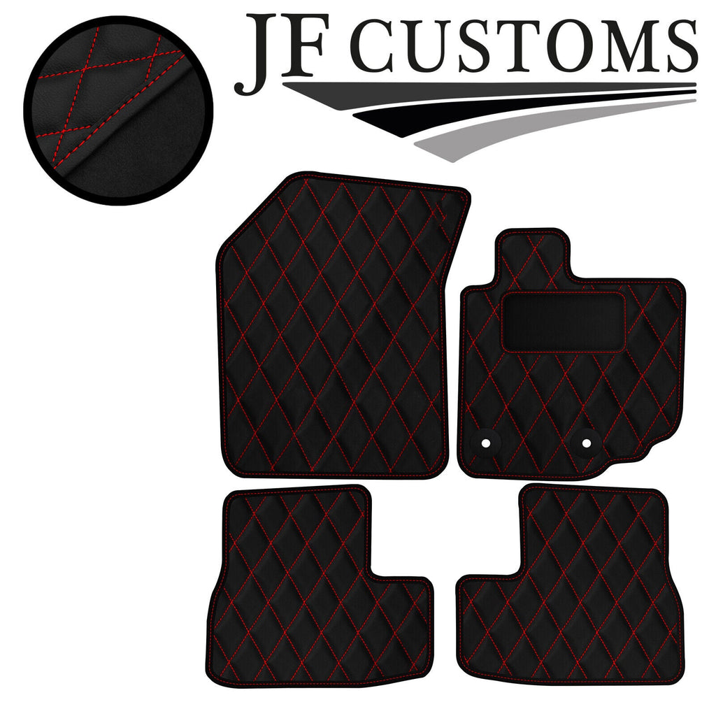 RED DIAMOND STITCH VINYL 4X TAILORED FLOOR CARPETS FOR SUZUKI SPLASH 08-14 JF1