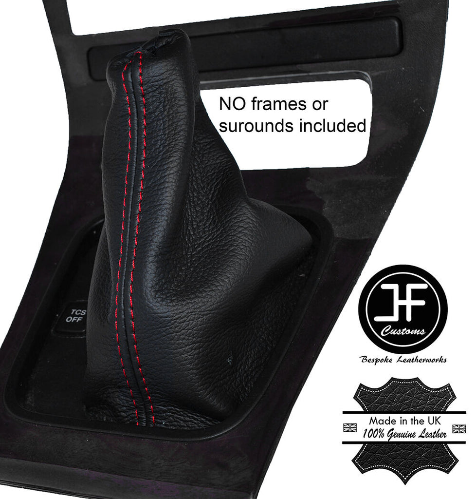 RED STITCHING LEATHER GEAR GAITER FITS MAZDA XEDOS 9 1993-2002 CUSTOM NEW