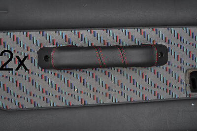 red stitching FITS PEUGEOT 106 MK1 1991-1996 2X DOOR HANDLE COVERS CUSTOM NEW