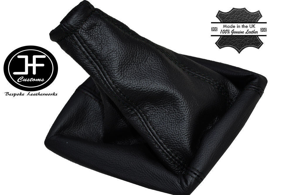 BLACK STITCH LEATHER GEAR STITCK GAITER SHIFT BOOT FOR JAGUAR X-TYPE 2001-2009