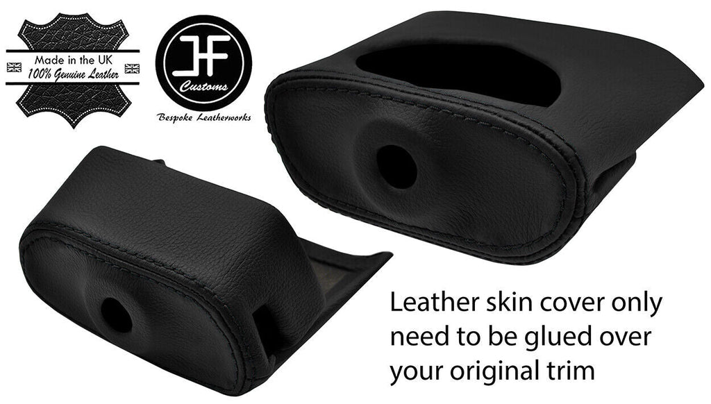 BLACK STITCH STEERING SHROUD COLUMN LEATHER COVER FOR SCIMITAR SE4 COUPE