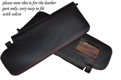 RED STITCH FITS HONDA S2000 99-09 2X SUN VISORS LEATHER COVERS CUSTOM NEW