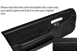 BLACK STITCHING 2X DOOR CARD TRIM LEATHER SKIN COVERS FITS HONDA CRX 1988-1991