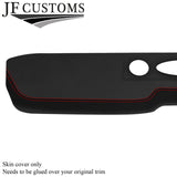 D RED STITCH D GREY SUEDE TOP DASH DASHBOARD COVER FITS FORD MUSTANG 1964-1965