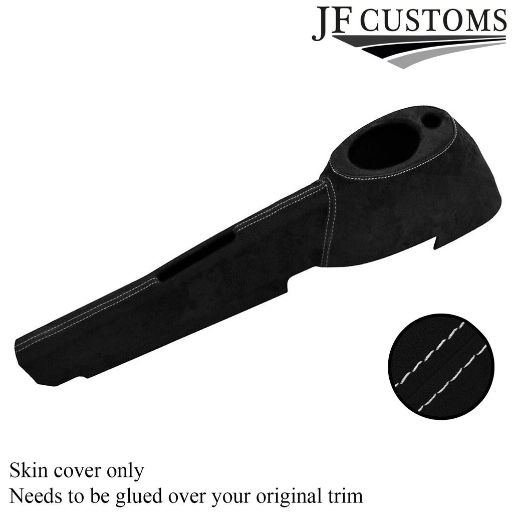 WHITE STI. CENTRE CONSOLE TUNNEL LUXE SUEDE COVER FOR LOTUS ELISE EXIGE S2 05-12