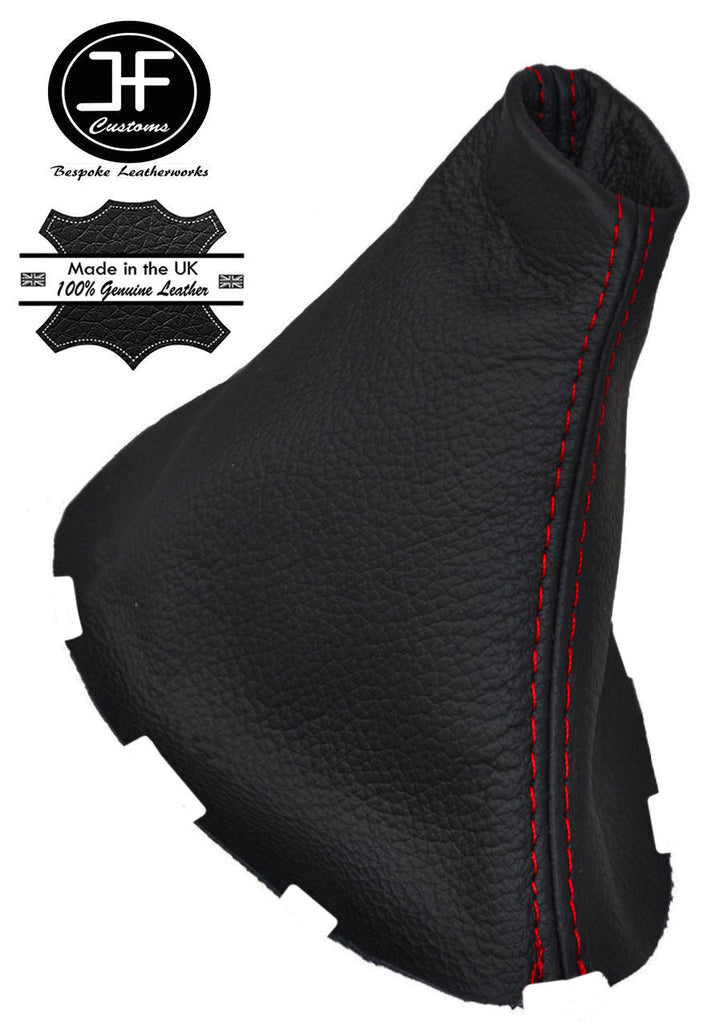 RED STITCHING MANUAL LEATHER GEAR STICK GAITER FITS RENAULT MEGANE MK2 03-08