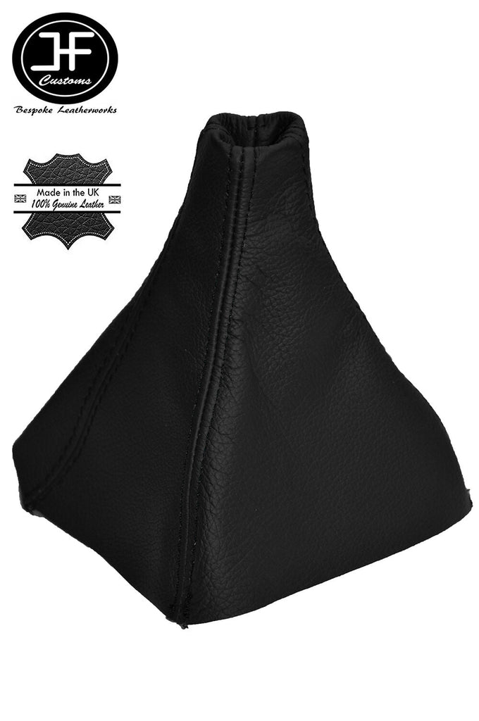 BLACK LEATHER BLACK STITCHING GEAR GAITER FITS TOYOTA MR2 MK2 SW20 SW21 89-00