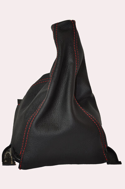 red stitch FITS HONDA HR-V 99-06 LEATHER GEAR GAITER CUSTOM NEW MADE IN UK
