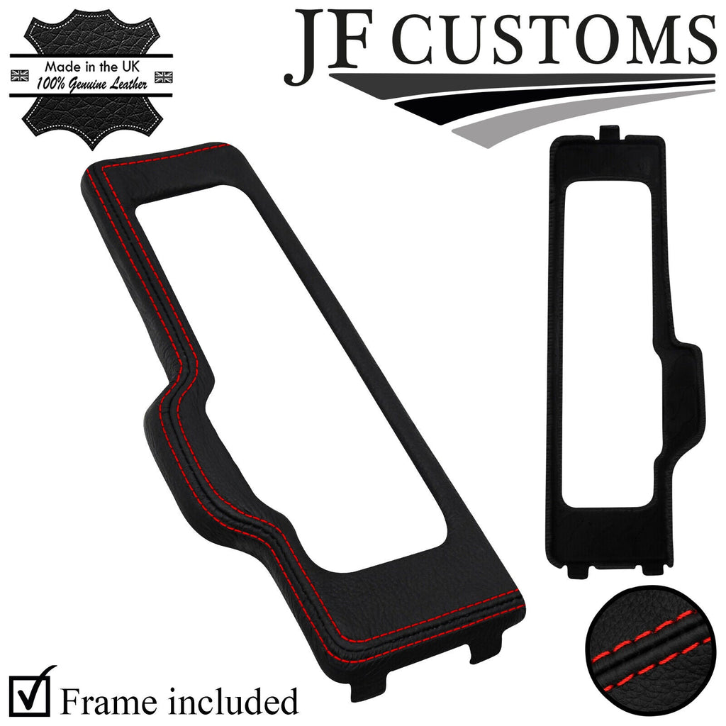 RED STITCH LEATHER HANDBRAKE TRIM COVER + FRAME FOR LAMBORGHINI DIABLO 90-01