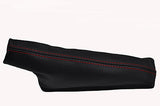 FITS DAEWOO NUBIRA HANDBRAKE GAITOR LEATHER RED STITCH CUSTOM NEW MADE IN UK