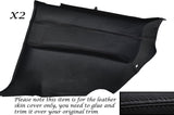 BLACK STITCH 2X REAR DOOR CARDS LEATHER COVERS  FITS NISSAN S14 200SX 94-99