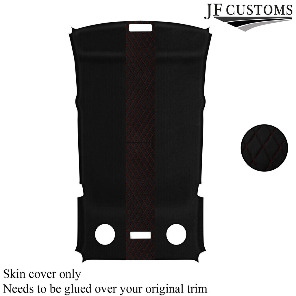 DSG2 D RED DIAMOND STITCH LUXE SUEDE HEADLINER COVER FOR BMW E36 90-99 TOURING