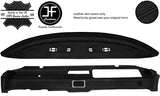 BLACK STITCH UPPER LOWER DASHBOARD LEATHER COVER FOR VW T2 TYPE 2 CAMPER 76+