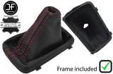 RED STITCH LEATHER GEAR FITS VW VOLKSWAGEN PASSAT B6 06-13 DSG AUTOMATIC AUTO