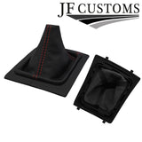 RED STITCH LEATHER GEAR + SURROUND COVER + FRAME FITS CADILLAC CTS V 04-07