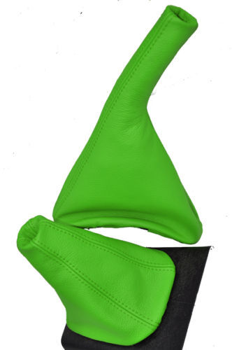 FITS  VW GOLF MK1 SCIROCCO MK2 MK3 MK4 SET LEATHER L GREEN CUSTOM NEW MADE IN UK